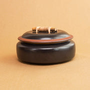 Cane Handle Casserole - Black | Serving Pots with lid